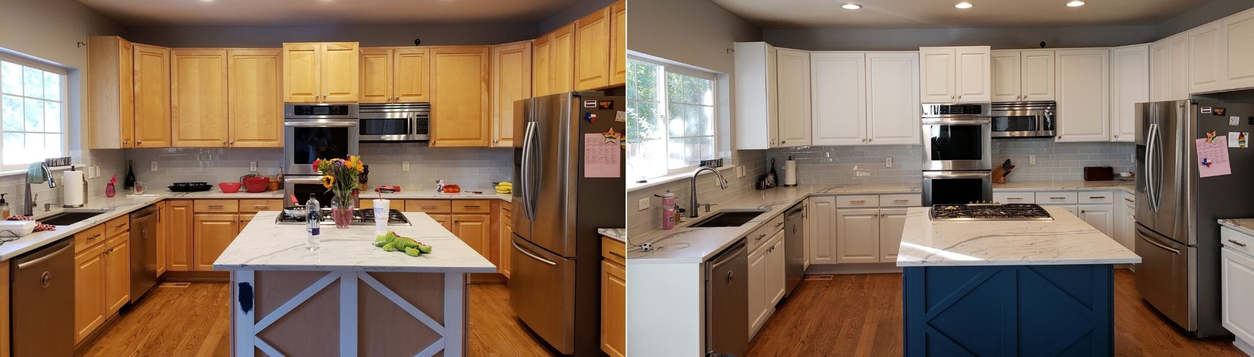 Cabinet Painting Kitchen Transformed